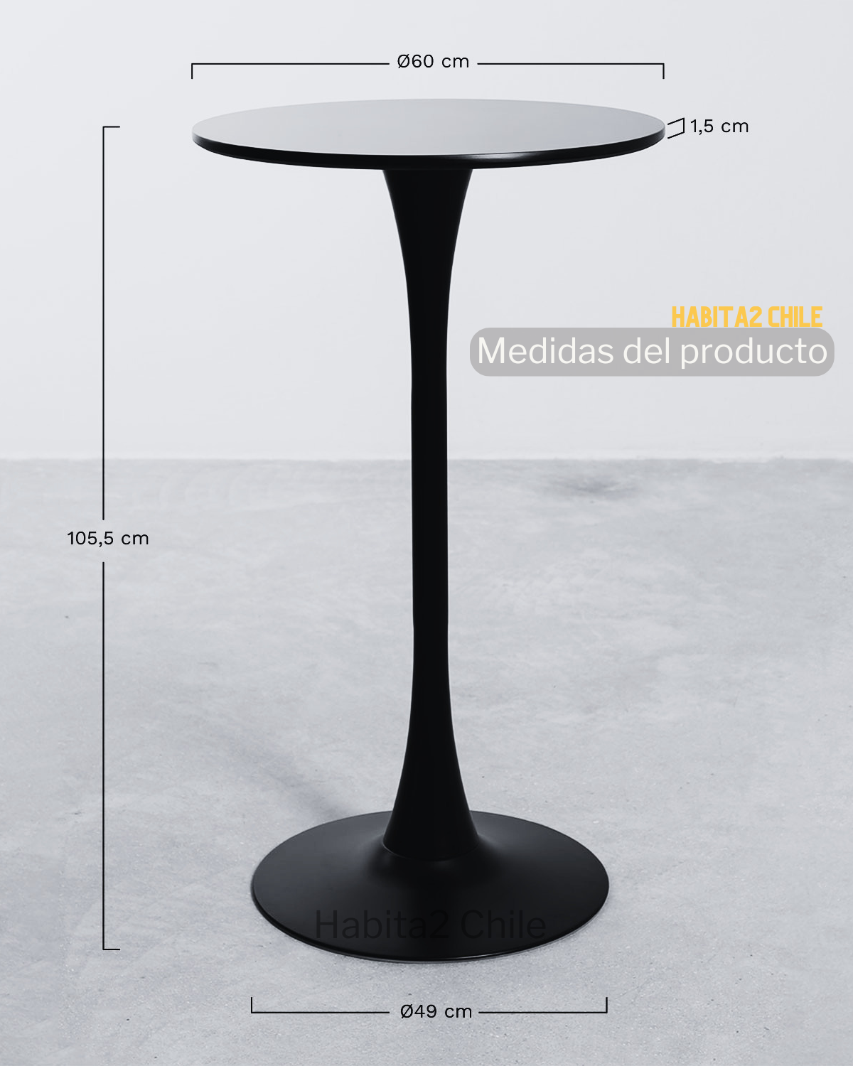 Mesa Tulip Bar 60cm