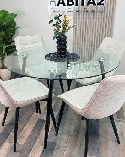 Comedor Merichair Black Minimalista