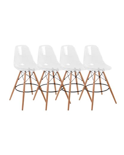 Pack 4 Taburetes Eames