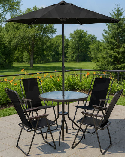 Comedor de Terraza con Quitasol