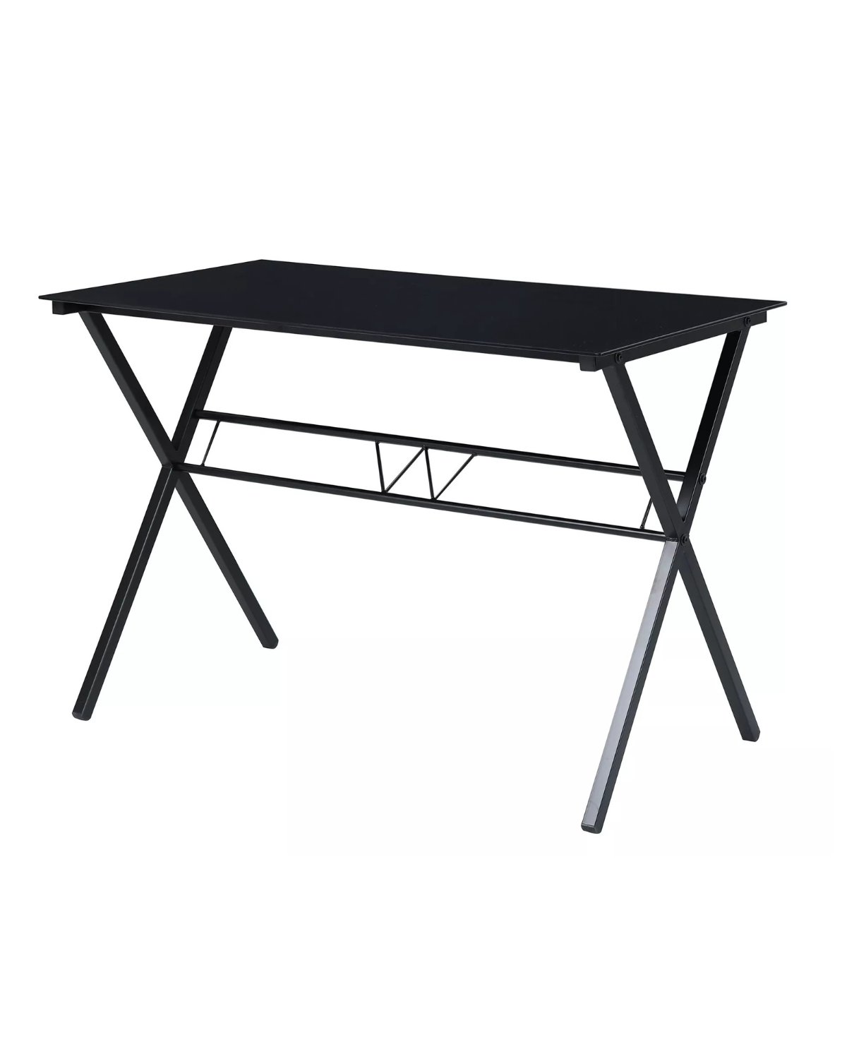 Escritorio Glass Metal Black