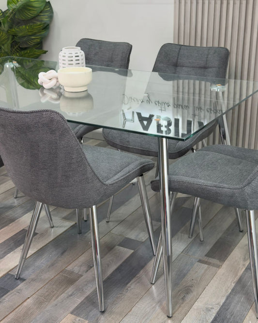 Comedor Merichair Prince Silver