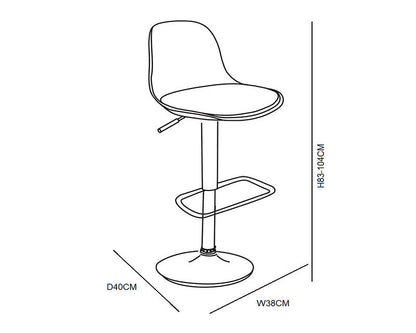 Taburete Moby (Ajustable)