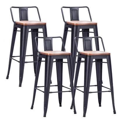 Pack 4 Taburetes Tolix Wood 66 Cm