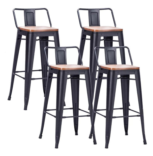 Pack 4 Taburetes Tolix Wood 66 Cm