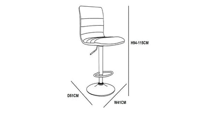 Silla de Bar Castilla (Ajustable)