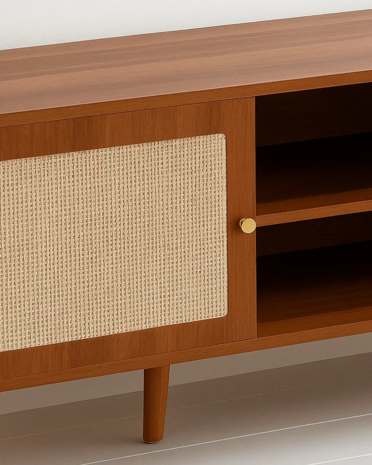 Rack Tv Brown Mesh