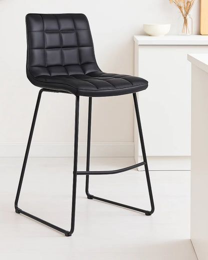 Pack 4 Taburetes Cuero Blacky 64 cm