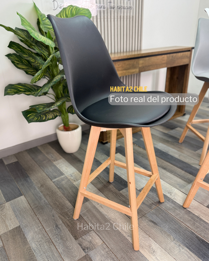 Taburete Tulip Wood 66 cm