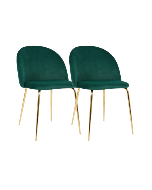 Pack 2 Silla Nordic Felpa Gold