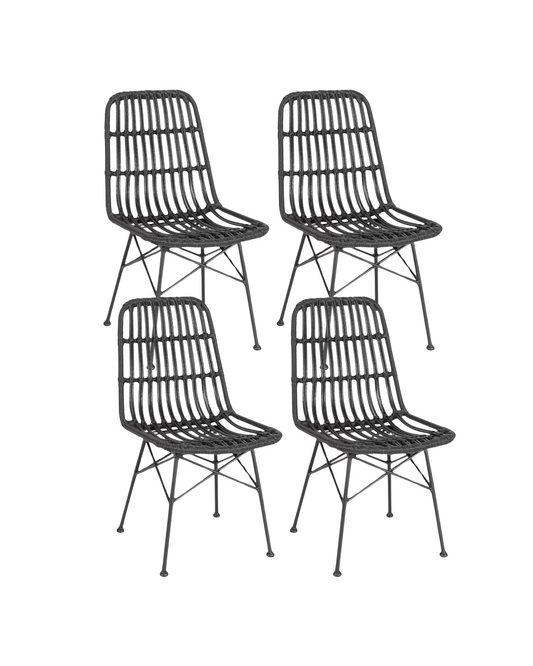 Pack 4 Silla Rattan Santorini