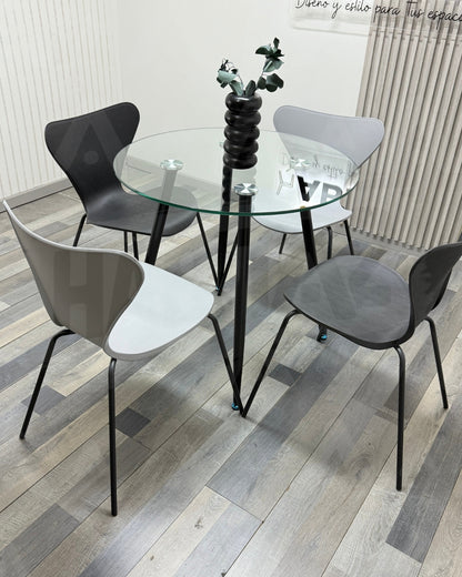 Comedor Jlove PP Black Minimalista
