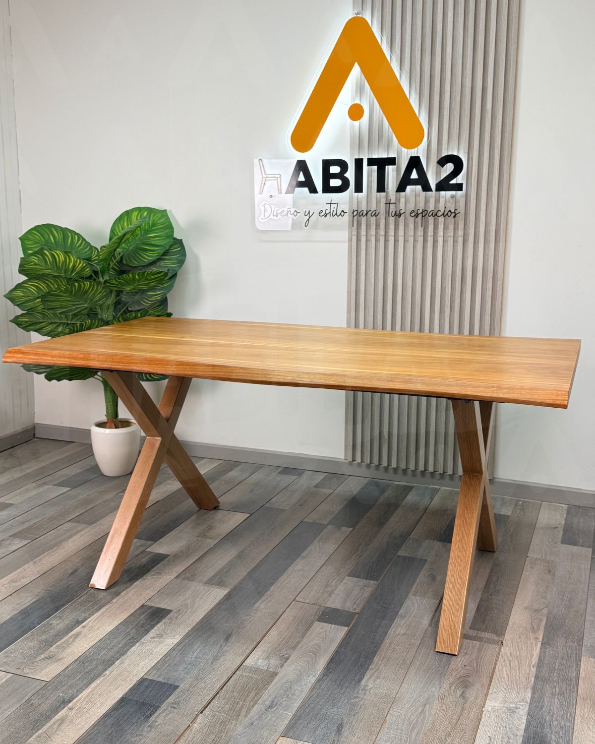 Mesa Rustic Cross 160x90 cm