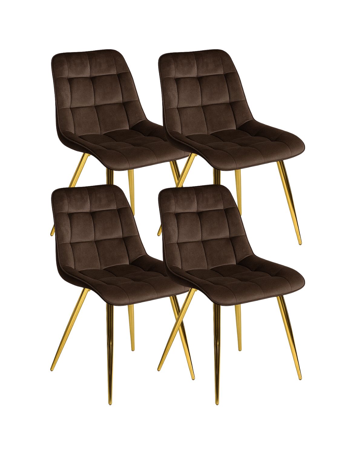 Pack 4 Sillas Roma Felpa