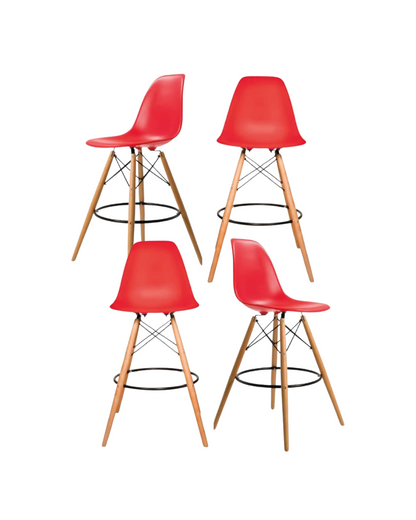 Pack 4 Taburetes Eames