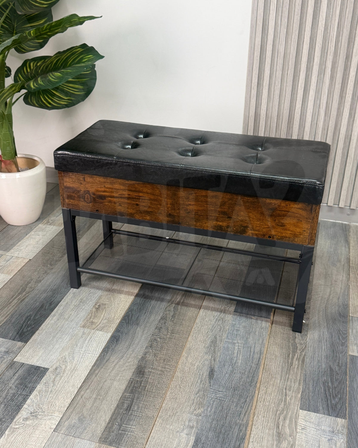 Banco Industrial con Baúl