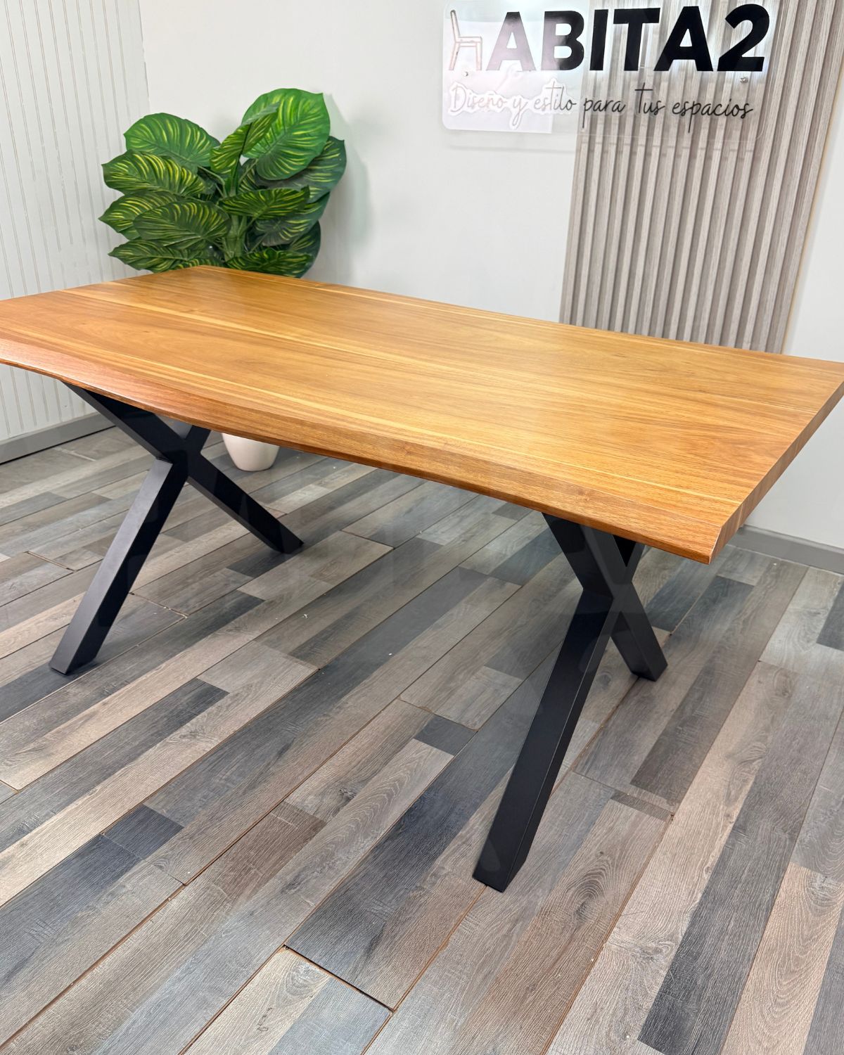 Mesa Rustic Cross 160x90 cm