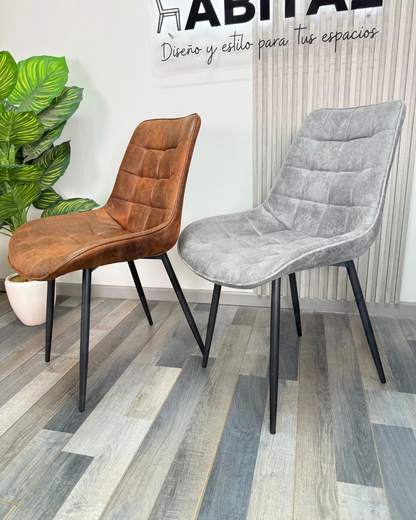 Silla Cuadros Gamuza