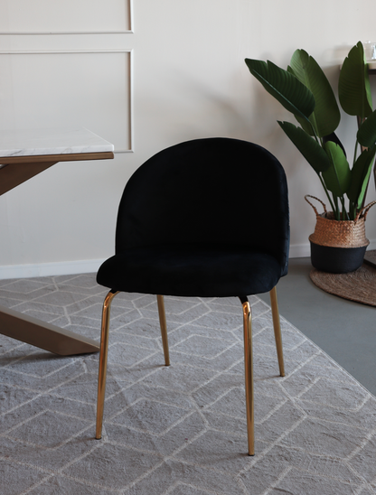 Pack 4 Silla Nordic Felpa Gold