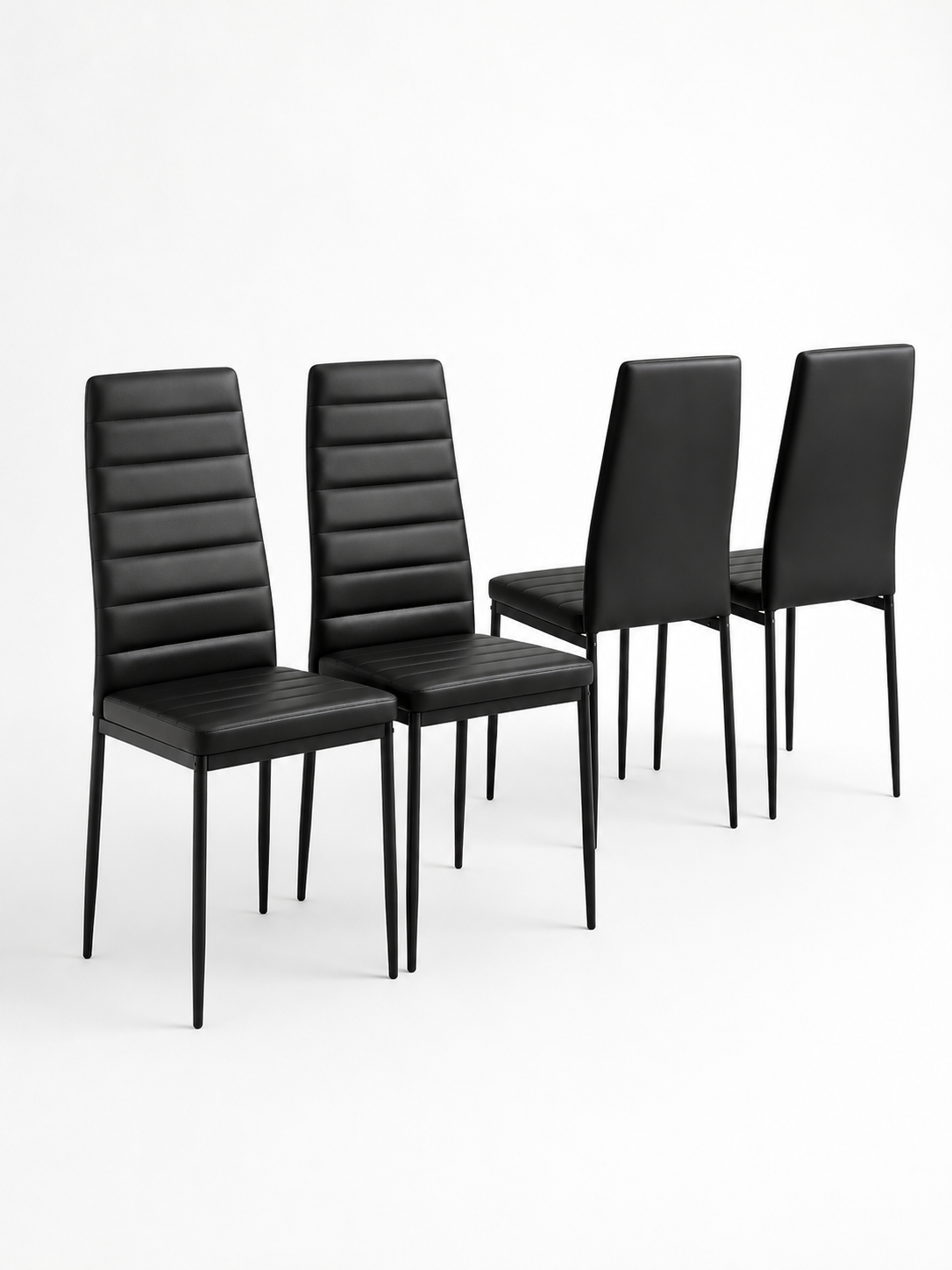 Pack 4 Sillas Dining All Black