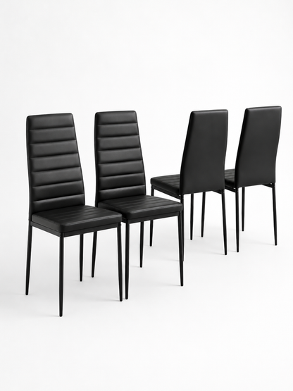 Pack 4 Sillas Dining All Black