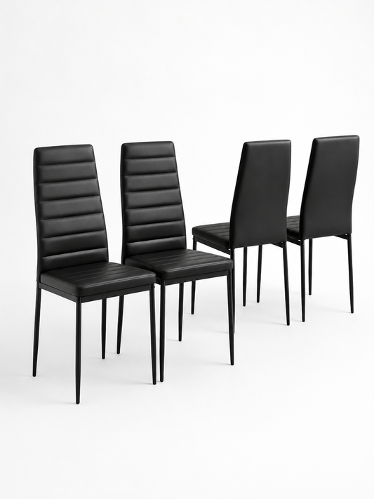 Pack 4 Sillas Dining All Black