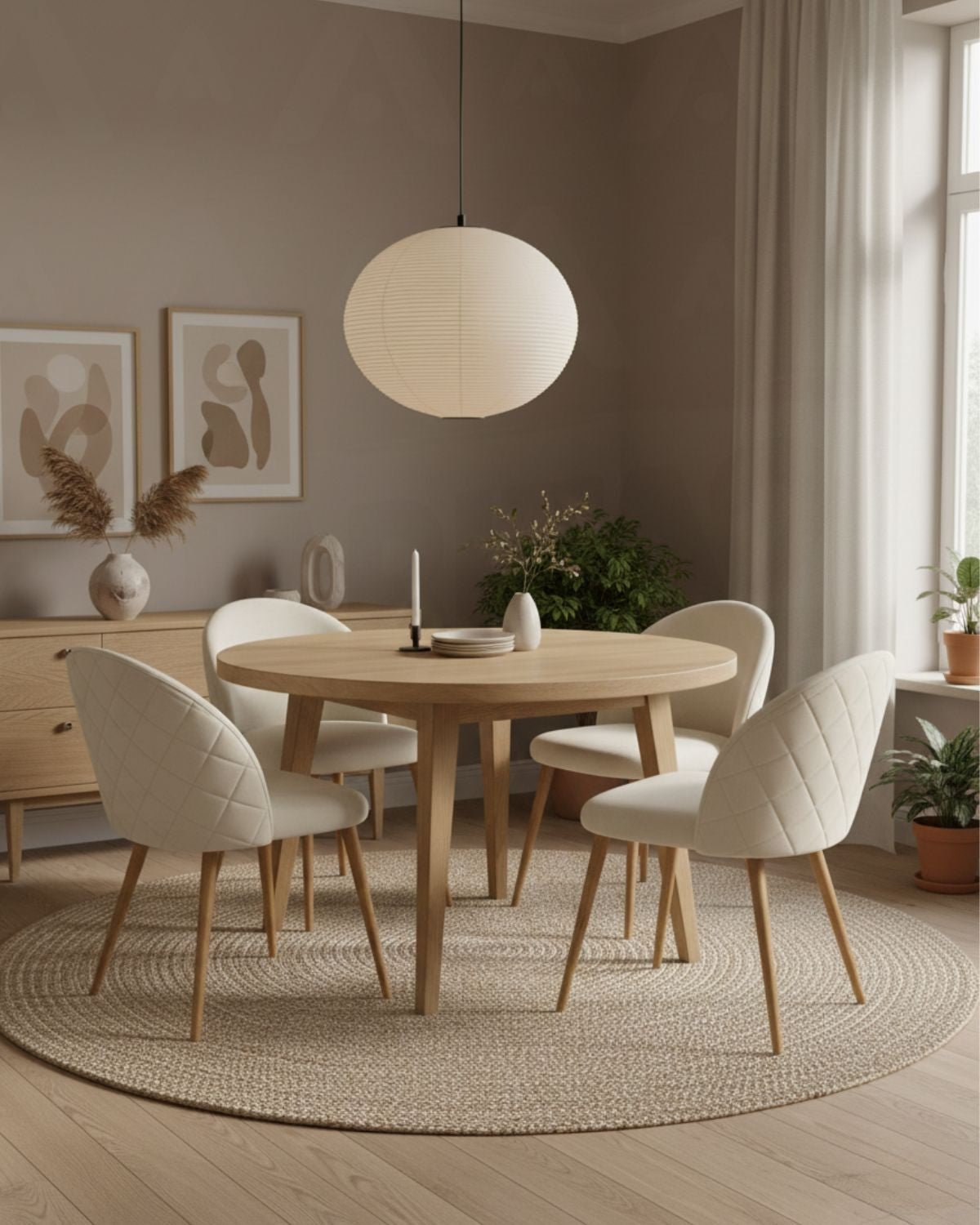 Silla Nordic Felpa Wood