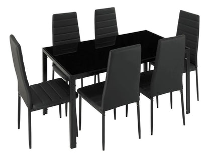 Comedor Dining Negro 6P