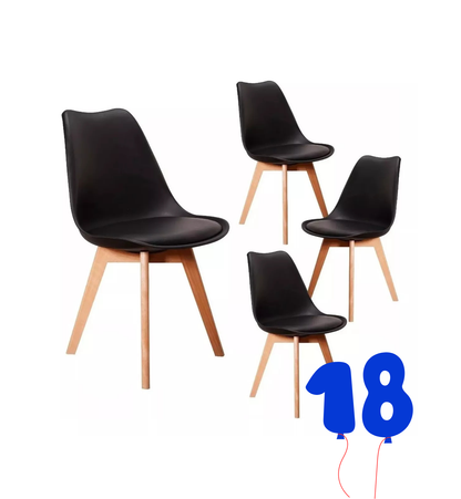 Pack 4 Silla Tulip