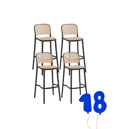 Pack 4 Taburetes Urban 65 cm