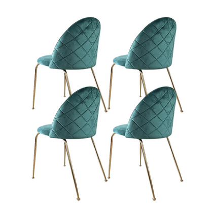 Pack 4 Silla Nordic Felpa Gold