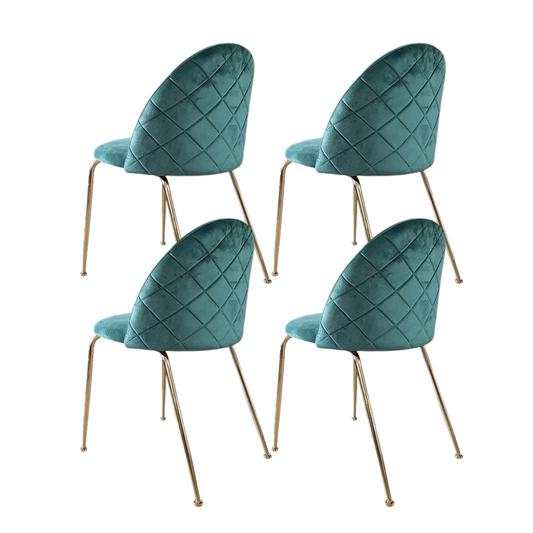 Pack 4 Silla Nordic Felpa Gold