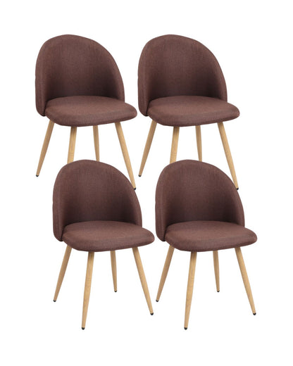 Pack 4 Silla Nordic Lino Wood