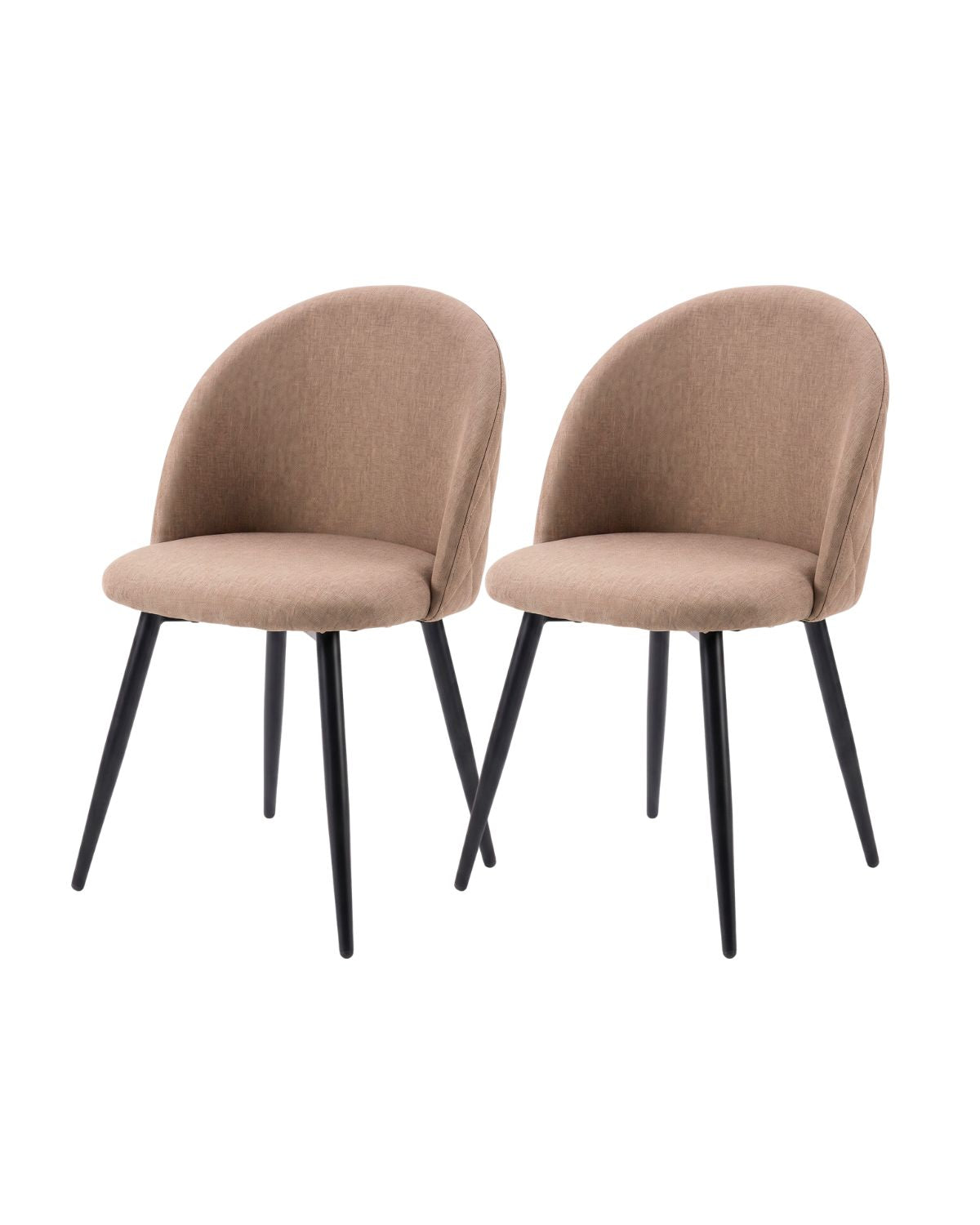 Pack 2 Sillas Nordic Lino Black