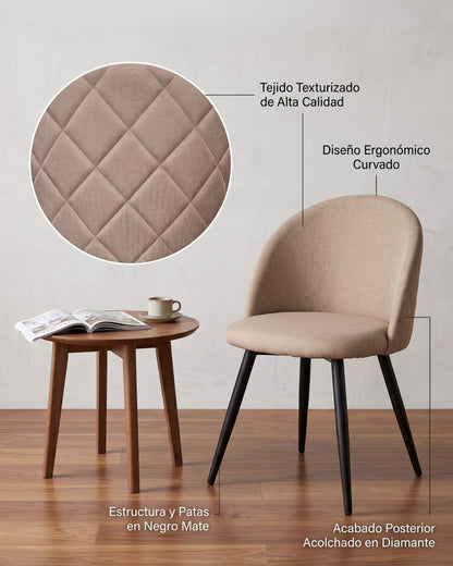 Silla Nordic Lino Black