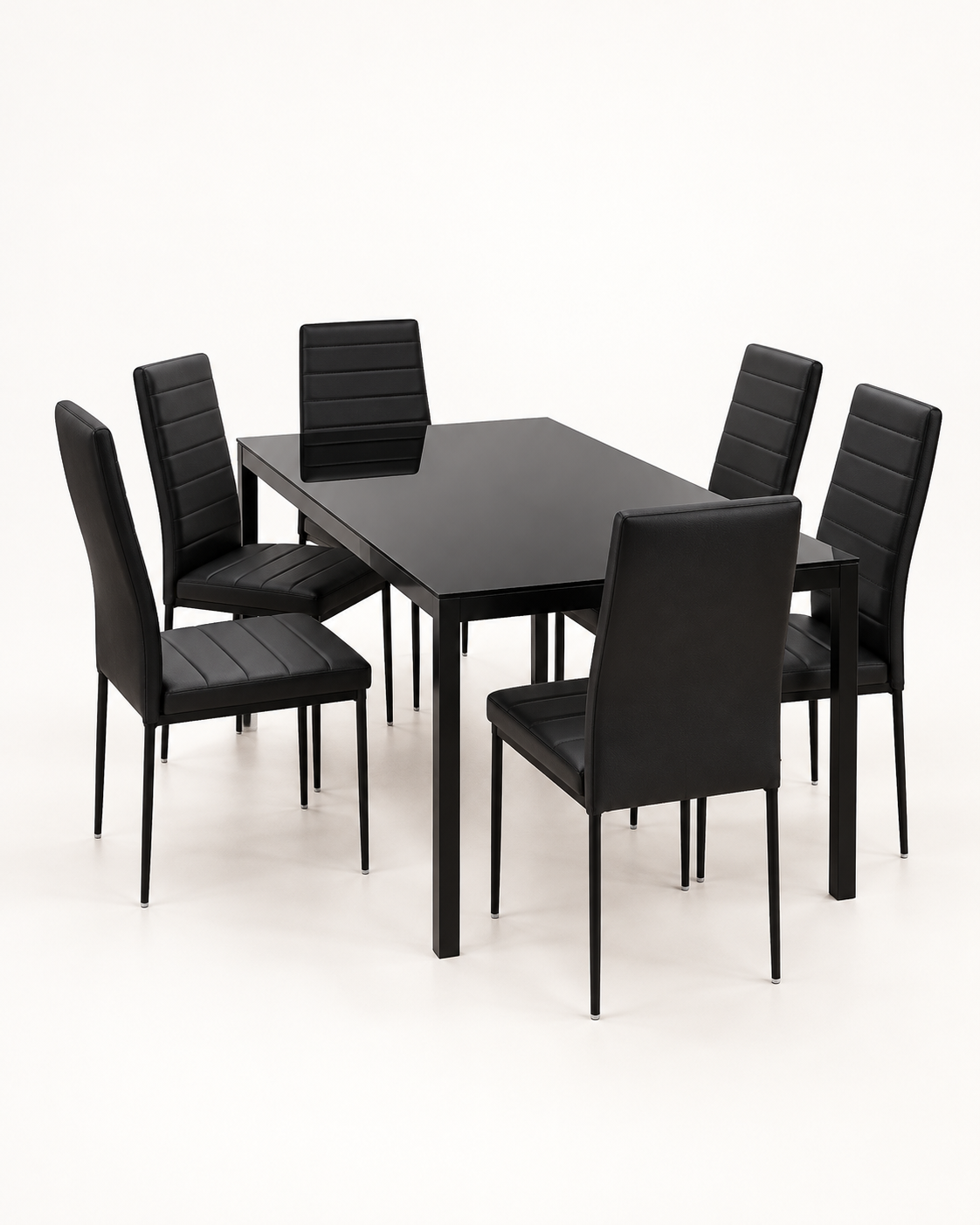 Comedor Dining Negro 6P