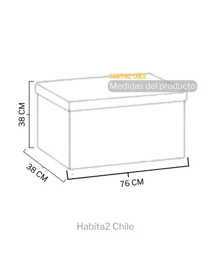Banqueta Pouf Lino Gris