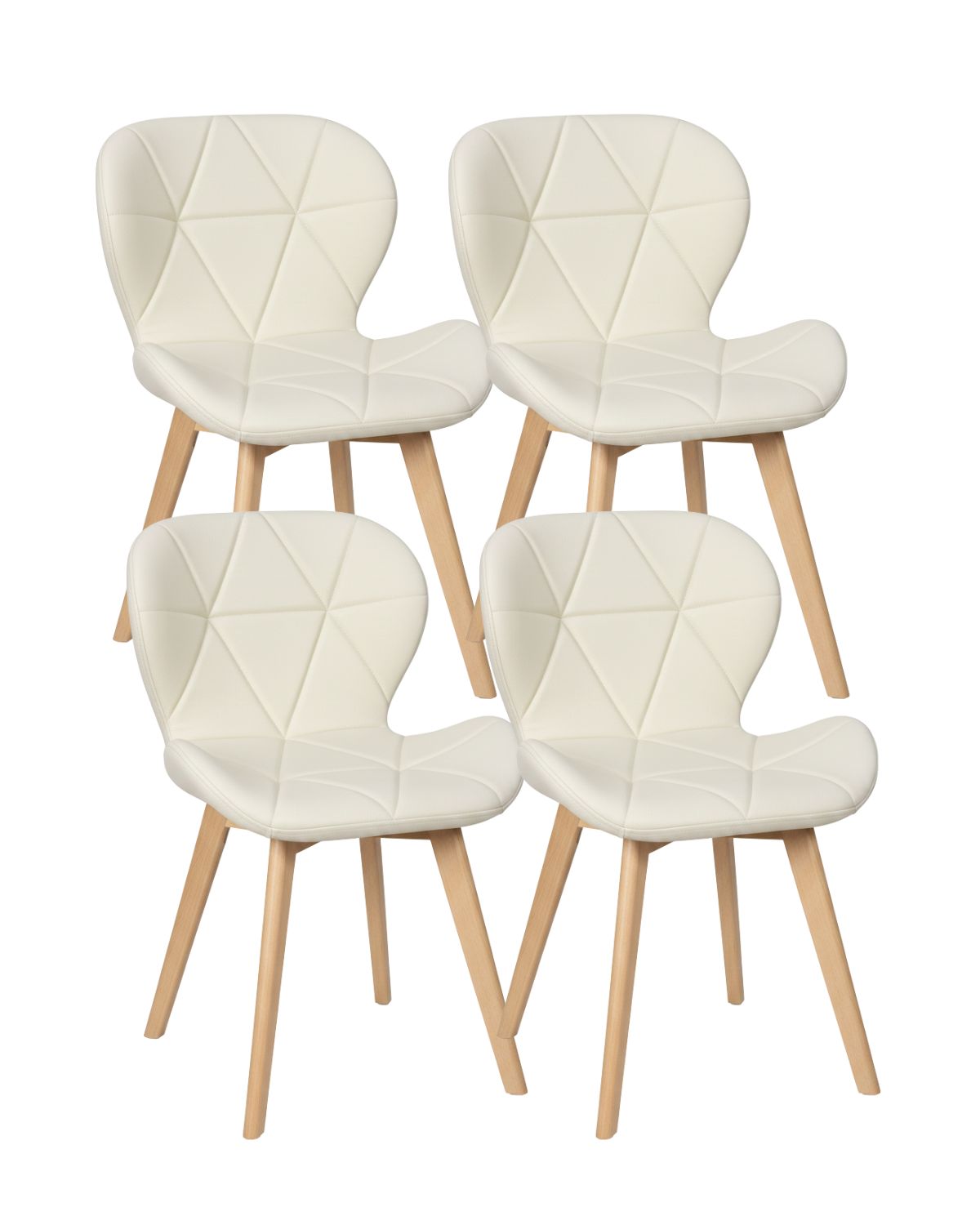 Pack 4 Sillas Radar Wood