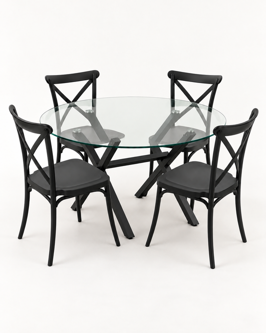Comedor Sena X Black Redondo