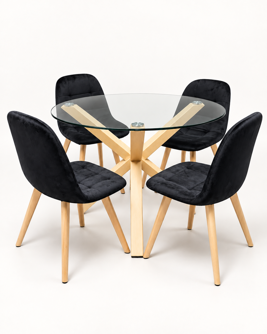 Comedor Capitoné Nordic de Vidrio