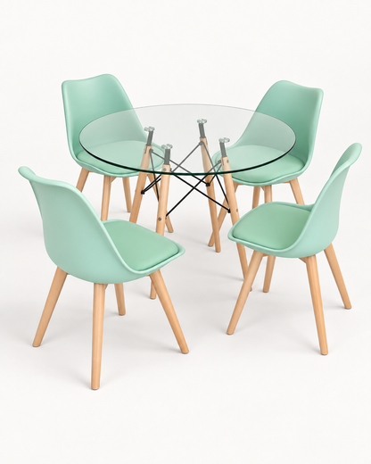 Comedor Tulip Glass