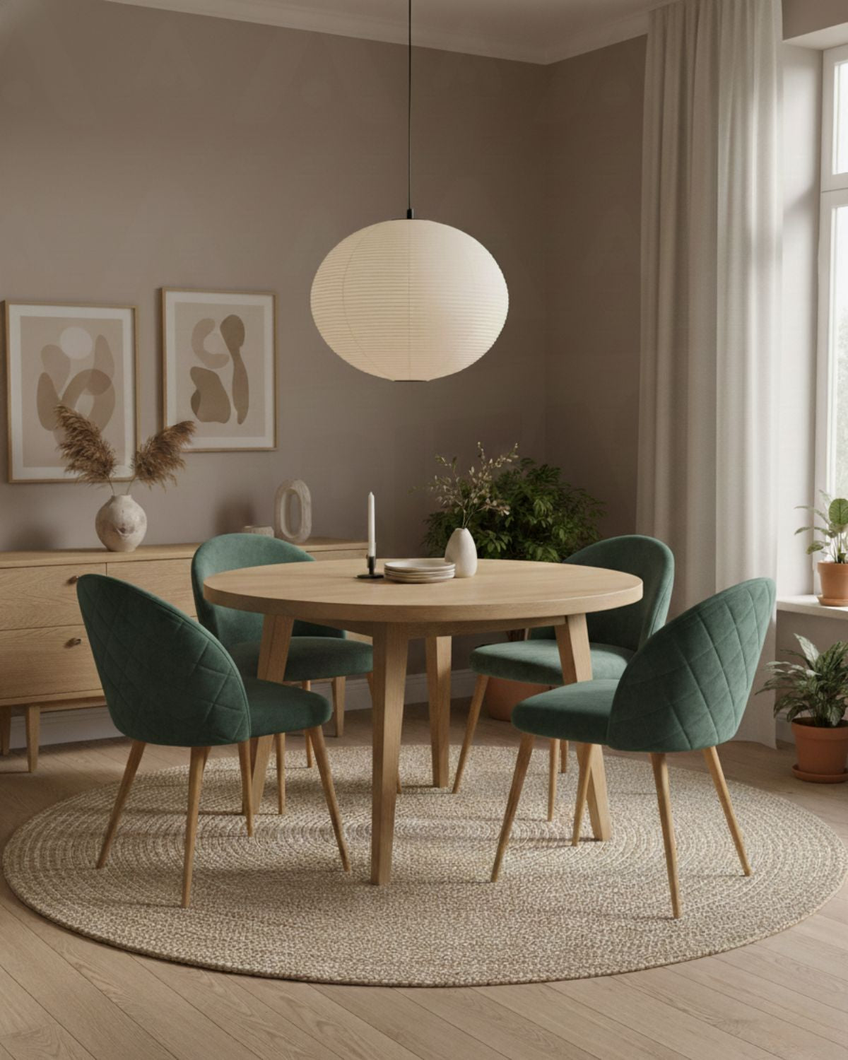 Silla Nordic Felpa Wood