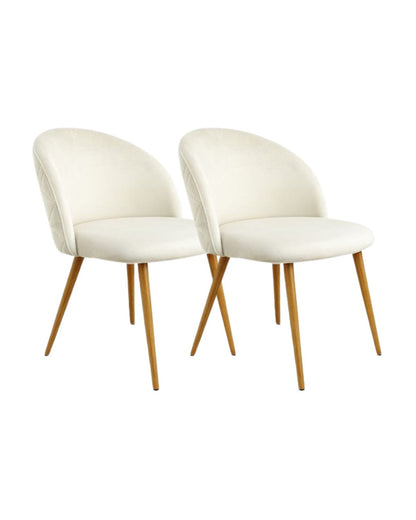 Pack 2 Sillas Nordic Felpa Wood