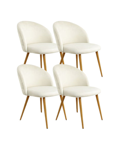 Pack 4 Sillas Nordic Felpa Wood