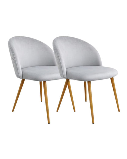 Pack 2 Sillas Nordic Felpa Wood