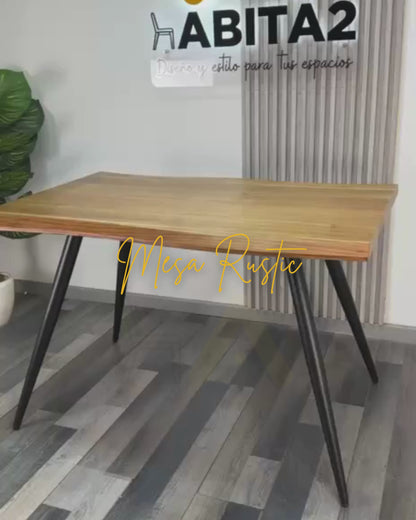 Mesa Rustic 140x80 cm