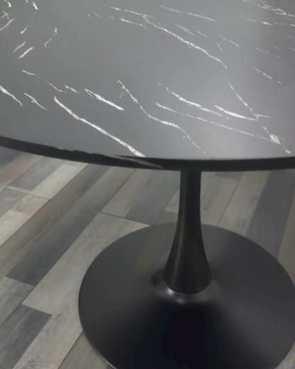 Mesa Tulip simil Marmol 100 cm