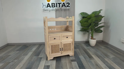 Buffet Atelier Madera y Rattan