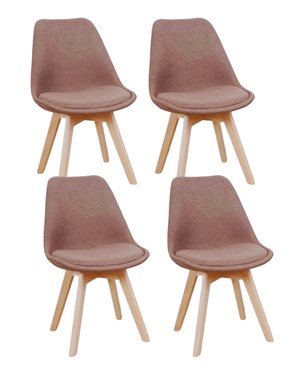 Pack 4 Sillas Tulip Lino